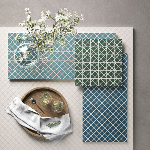 陶土瓷砖 - UPSIDE BLUE - CERAMICHE REFIN - 室内 / 浴室 / 客厅