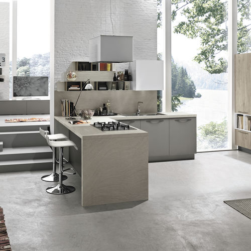 现代风格厨房 - MAYA - STOSA CUCINE - 木质 / 层压材料 / 岛台式