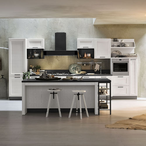 现代风格厨房 - YORK - STOSA CUCINE - 栎木 / 大理石 / 金属板