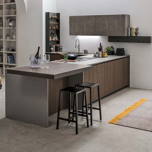 现代风格厨房 - METROPOLIS - STOSA CUCINE - 玻璃 / 石材 / Fenix NTM 材质