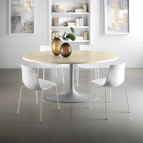 现代风格餐桌 - STOCCOLMA - STOSA CUCINE - 层压材料 / 金属桌脚 / 圆形