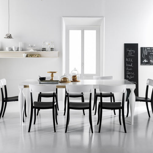 传统风格餐桌 - ANCONA - STOSA CUCINE - 漆木 / 漆木桌脚 / 长方形