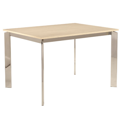 现代风格餐桌 - CHIARA - STOSA CUCINE - 层压材料 / 镀铬金属桌脚 / 长方形