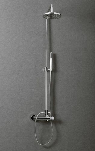 钢淋浴柱 - LINE - Megius SpA - 镀铬表层 / 壁挂 / 现代风格