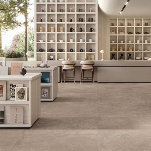 瓷质瓷砖 - WHISPER  - CERAMICHE SUPERGRES - 石灰石 / 哑光 / 石材表层