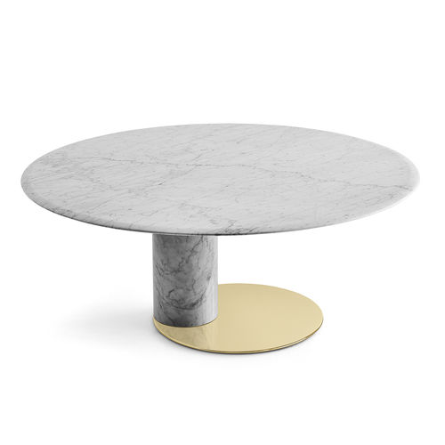 现代风格桌 - OTO BIG - Gallotti&Radice - 大理石 / 圆形