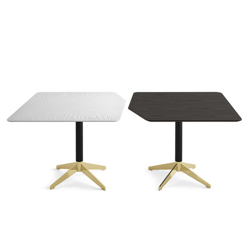 现代风格桌 - ZEN - Gallotti&Radice - 白蜡木 / 玻璃 / 阳极氧化铝