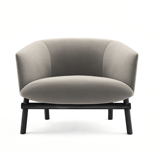 现代风格扶手椅 - LIVRE - Gallotti&Radice - 皮质 / 布料 / 实木