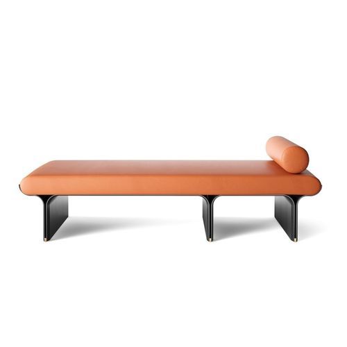 现代风格贵妃沙发椅 - STAMI DAYBED - Gallotti&Radice - 聚氨酯 / 哑光漆木 / 梣木桌脚