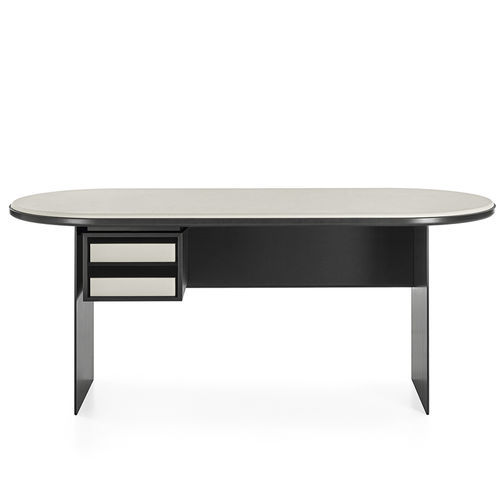 现代风格秘书桌 - SENSEI DESK - Gallotti&Radice - 漆包金属 / 漆木 / 玻璃