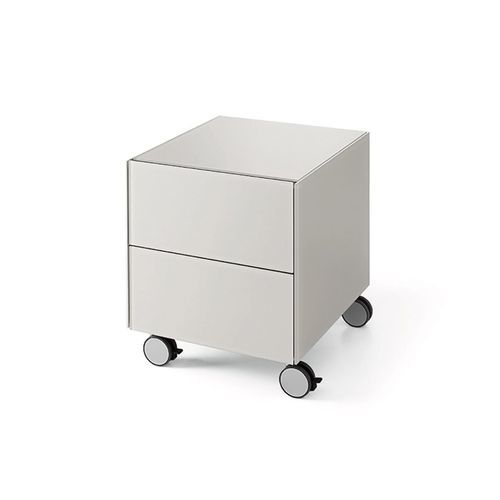 漆玻璃抽屉文件柜 - AIR DRAWER / AIR DRAWER 3  - Gallotti&Radice - 淬火玻璃 / 2 屉式 / 3 屉式