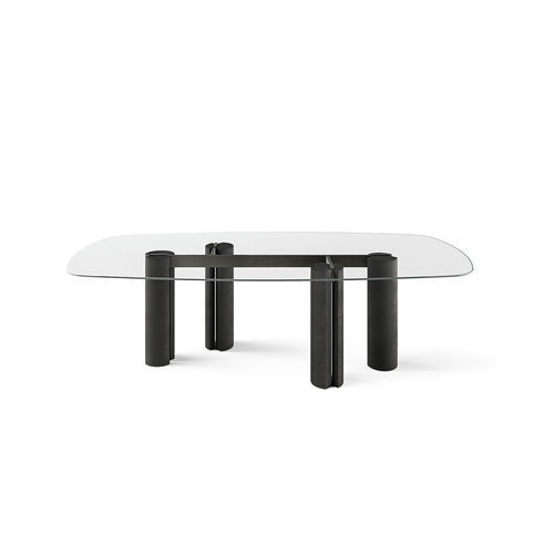 现代风格桌 - Simpòdio W    - Gallotti&Radice - 水晶 / 大理石 / 梣木桌脚