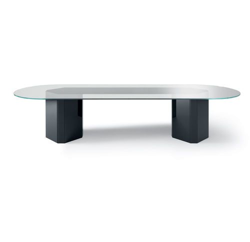 现代桌 - AKIM SYSTEM - Gallotti&Radice - 木制 / 玻璃 / 淬火玻璃