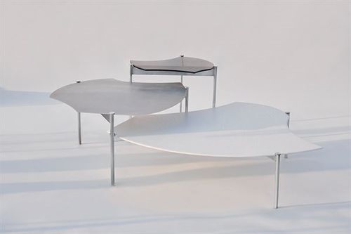玻璃茶几 - ARCIPELAGO - Gallotti&Radice - 金属桌脚 / 室内