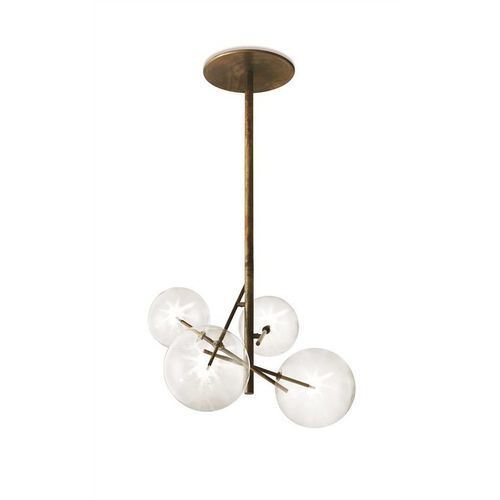 现代顶灯 - BOLLE 4 - Gallotti&Radice - 吹制玻璃 / 黄铜 / LED式