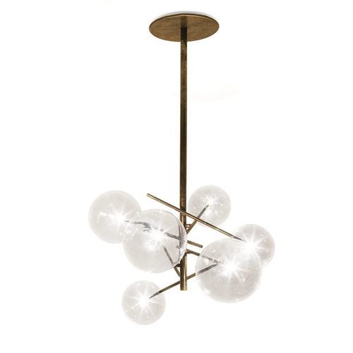 现代枝形吊灯 - BOLLE 6 - Gallotti&Radice - 黄铜 / 水晶 / 吹制玻璃