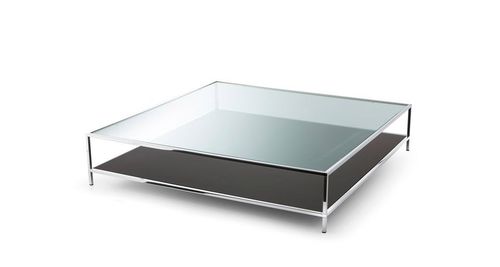 现代风格茶几 - FARADAY - Gallotti&Radice - 玻璃 / 不锈钢 / 长方形