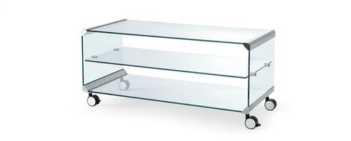 现代风格茶几 - GEORGE - Gallotti&Radice - 玻璃 / 淬火玻璃 / 不锈钢