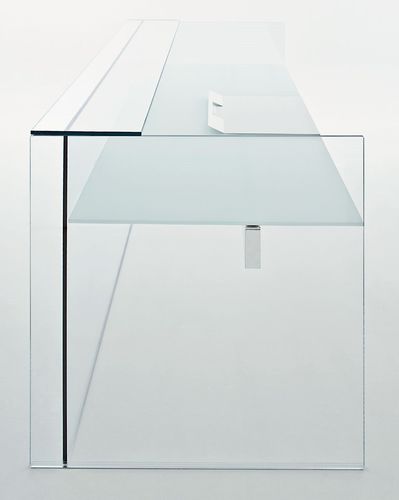 不锈钢前台接待桌 - AIR HALL - Gallotti&Radice - 玻璃