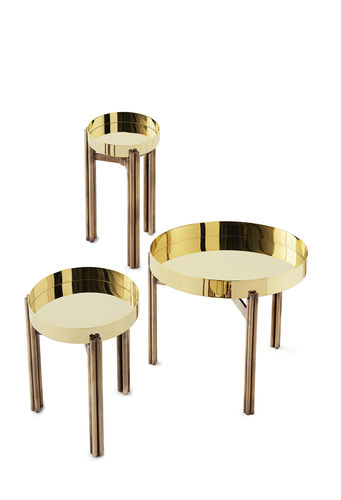 现代风格茶几 - TWELVE - Gallotti&Radice - 大理石 / 黄铜 / 长方形