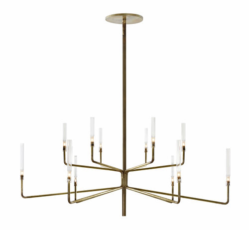 现代风格枝形吊灯 - EPSILON - Gallotti&Radice - 水晶 / Pyrex®材质 / 黄铜