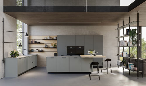 现代风格厨房 - D20 - DOIMO CUCINE - 复合材料 / 岛台式 / 灰色