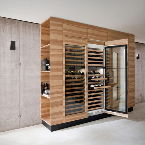 独立式葡萄酒柜 - AINOA 4.0 - Record Cucine - 木质 / 玻璃门