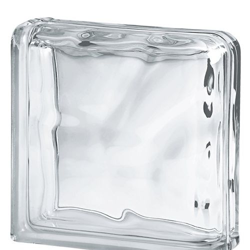 转角玻璃方砖 - CLEAR 19/8 ALLBEND WAVE - SEVES GLASSBLOCK - 曲线 / 光滑 / 磨砂