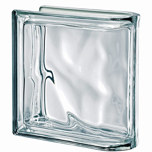 正方形玻璃方砖 - CLEAR LINEAR TERMINAL - SEVES GLASSBLOCK - 角形 / 结构 / 波形