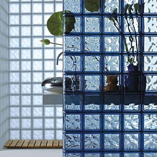 曲线玻璃方砖 - TERMINALE   - SEVES GLASSBLOCK - 光滑 / 波形 / 金属光泽