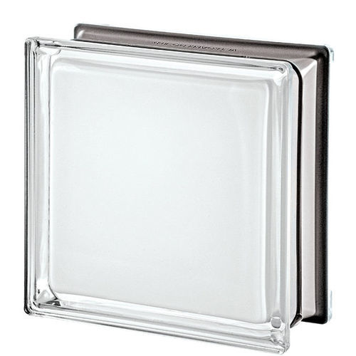 正方形玻璃方砖 - WHITE Q19  - SEVES GLASSBLOCK - 光滑 / 金属光泽 / 用于楼板