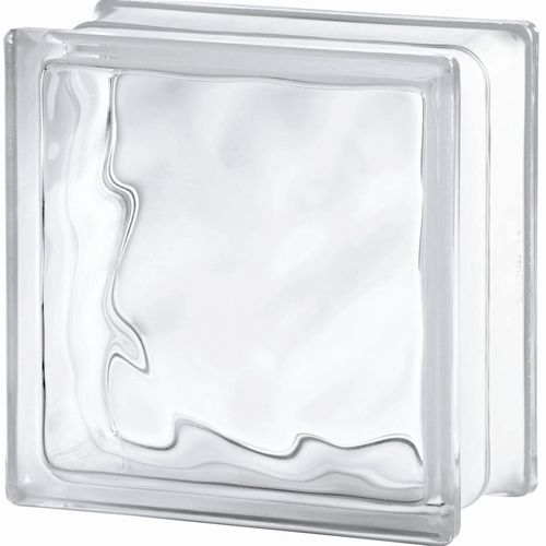 正方形玻璃方砖 - 1919/10 WAVE - SEVES GLASSBLOCK - 光滑 / 磨砂 / 壁挂