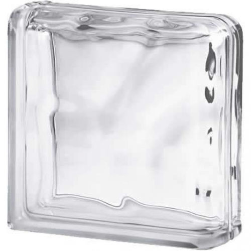 曲线玻璃方砖 - CLEAR 1919/8 DOUBLE END WAVE - SEVES GLASSBLOCK - 磨砂 / 壁挂 / 有色