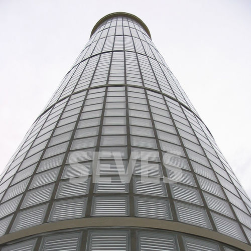 正方形玻璃方砖 - CLEAR 1919/8 PARALLINE - SEVES GLASSBLOCK - 磨砂 / 纹理 / 壁挂