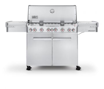 燃气烧烤架 - SUMMIT® S-670™ - Weber USA - 带滑轮 / 不锈钢