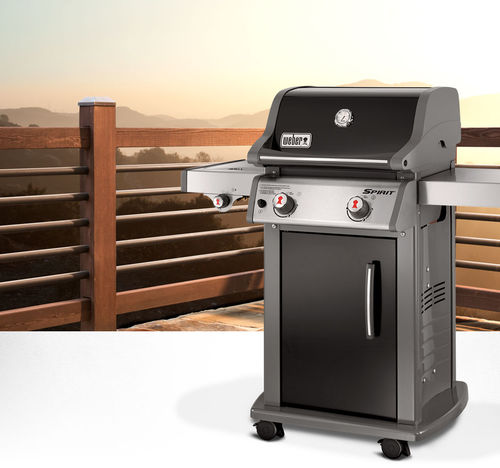 燃气烧烤架 - SPIRIT® E-220™  - Weber USA - 带滑轮 / 金属