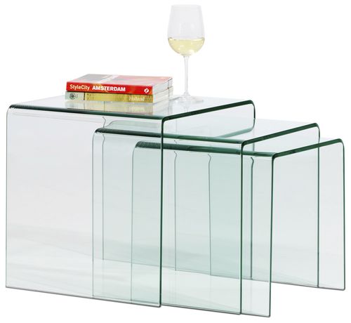 现代风格套桌 - ADRIA - BoConcept - 玻璃 / 长方形 / 家用