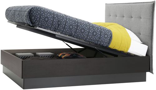 双人床 - LUGANO - BoConcept - 现代风格 / 带软包床头板 / 高箱