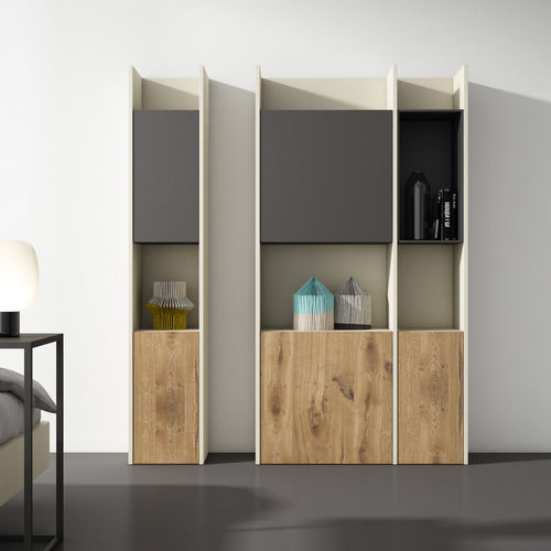 现代风格置物架 - S&Iacute;NTESIS - MUEBLES MESEGUE, S.A. - 涂漆中密度纤维板 / 木制贴皮 / 用于远程工作