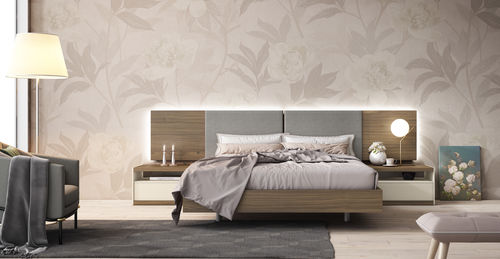 双人床床头板 - LUCA: comp.115 - MUEBLES MESEGUE, S.A. - 现代风格 / 木制贴皮 / 涂漆中密度纤维板