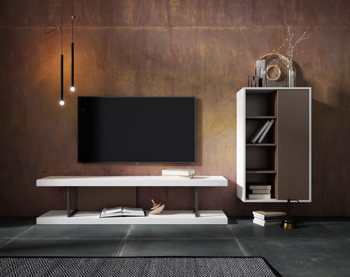 现代风格电视墙组合柜 - DOBLE - MUEBLES MESEGUE, S.A. - 木质 / 定制 / 商用