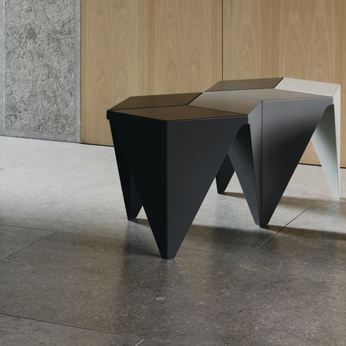 传统风格边桌 - PRISMATIC - vitra USA - 铝 / 和纸 / 铝座桌脚