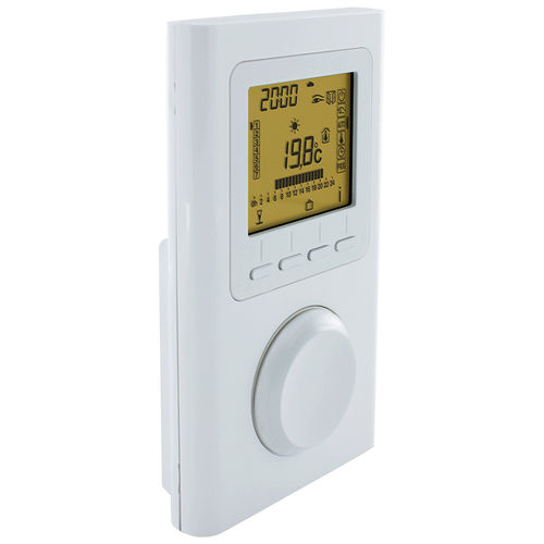 电子温度调节器 - TPF-ECO - TECHNOTHERM - 供暖 / 白色 / 数字显示
