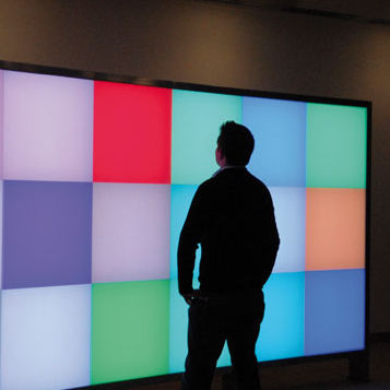 半透明玻璃板 - FRAMELESS - Designpanel - 有色 / 室内装潢 / 建筑物