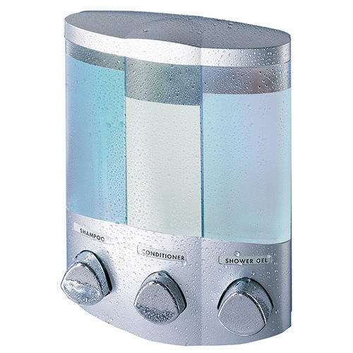 专业皂液机 - EURO TRIO SATIN SILVER - Better Living Products - 壁挂 / ABS / 手动