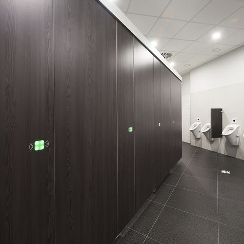 层压板卫生间隔间 - LOOK&WAVE  - Schaefer-Trennwandsysteme - 用于坐便器 / 公共机构用