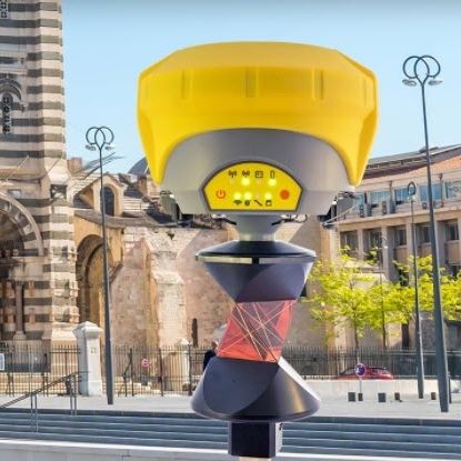GNSS接收器 - X-POLE - GEOMAX - 蓝牙 / 建筑工地 / 紧凑型