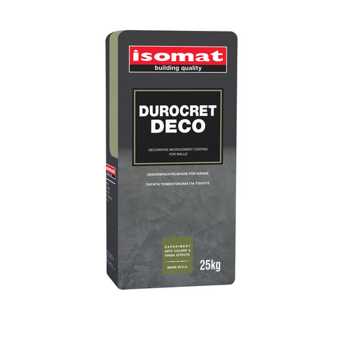 装饰涂料 - DUROCRET-DECO - ISOMAT S.A. - 末道 / 室内 / 户外