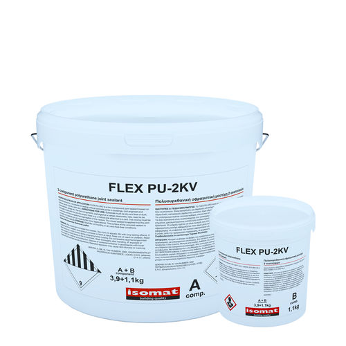 弹力胶合剂 - FLEX PU-2K - ISOMAT S.A. - 聚氨酯基底 / 用于防水 / 防护