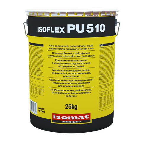 平屋顶液体防水材料 - ISOFLEX-PU 510 - ISOMAT S.A. - 绿植屋顶 / 露台 / 用于阳台